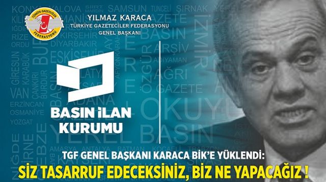 TGF Genel Başkanı Karaca Bik’e Yüklendi: Siz Tasarruf Edeceksiniz, Biz Ne Yapacağız !